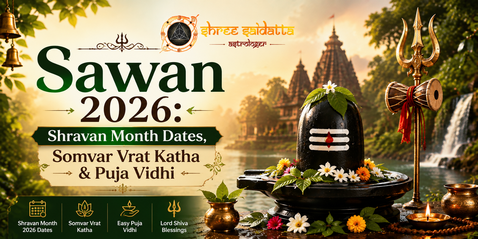 Sawan 2026: Shravan Month Dates, Somvar Vrat Katha & Puja Vidhi
